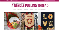 Desktop Screenshot of aneedlepullingthread.com